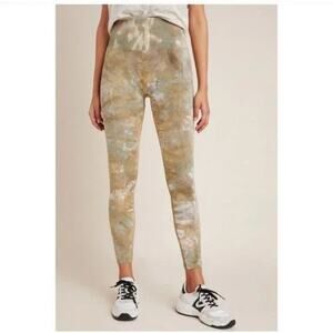 Free People Prisma Tie Dye Legging Green Motif S